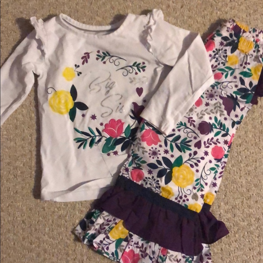 Ruffle Butts brand Big Sis outfit